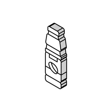 Juice mango fruit isometric icon vector illustration Stock Illustration