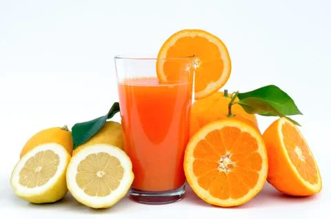 Juice of oranges and lemons Stock-Fotos