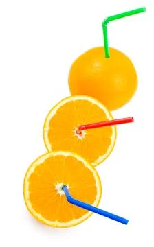 Juice from oranges Stock Photos