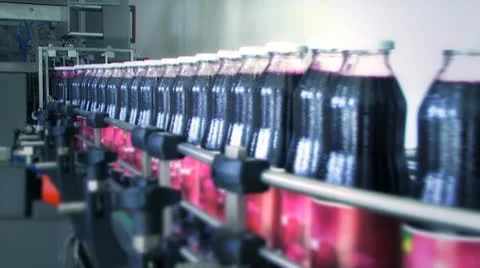 Juice production line Video stock 8994490