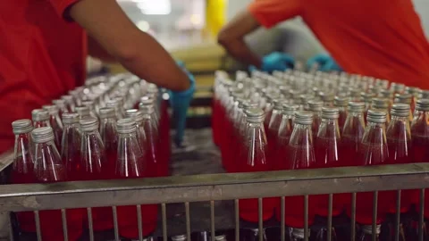 Juice Production Line Stock Footage 331977760