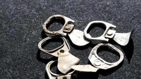 Juice pull tabs from the Showa era from more than 30 years ago that were th.. Video stock 261348686