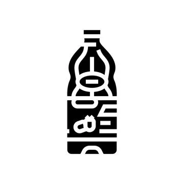 Juice raspberry fruit berry glyph icon vector illustration Stock Illustration