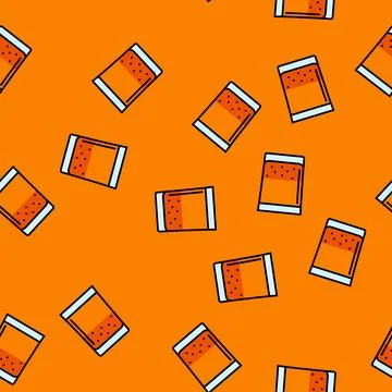 Juice raw foodist vector seamless pattern Stock Illustration