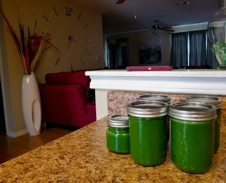 Juice ready for drinking Stock Photos