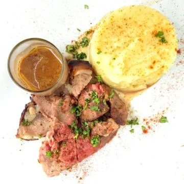 Juice roasted lamb chops Stock-Fotos