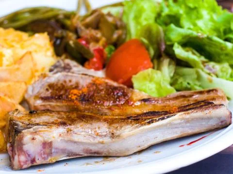 Juice roasted lamb Stock Photos