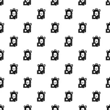 Juice school lunch pattern seamless vector Stock Illustration