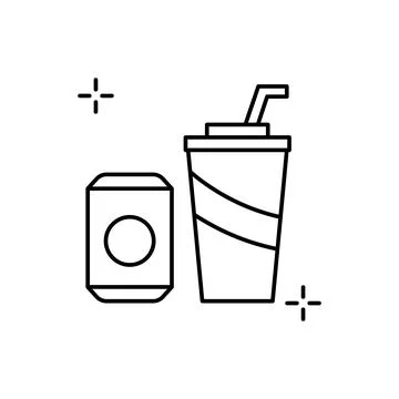 Juice, soft drinks, addictions icon. Simple line, outline vector elements of 스톡 일러스트