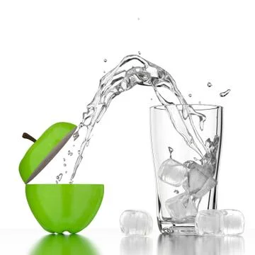 Juice splash. Stock Illustration