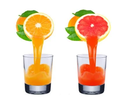 Juice splash Stock Photos