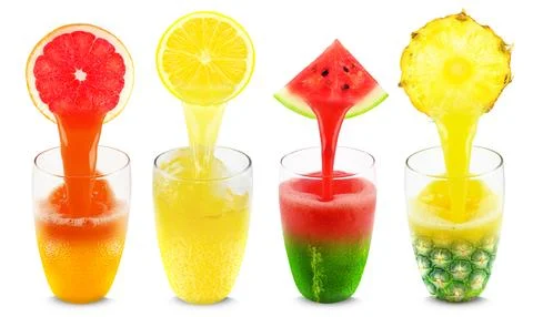 Juice splash Stock Photos