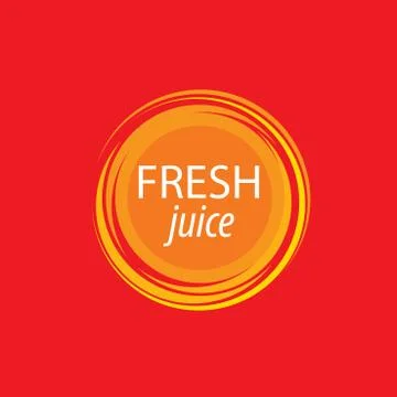 Juice splash vector sign Stock Illustration