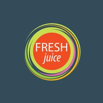Juice splash vector sign Stock Illustration