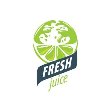 Juice splash vector sign Stock Illustration