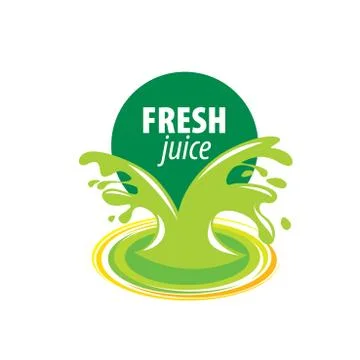 Juice splash vector sign Stock Illustration