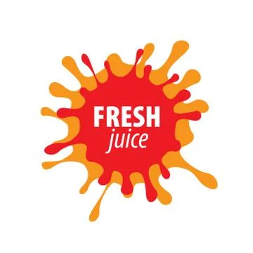 Juice splash vector sign Stock Illustration