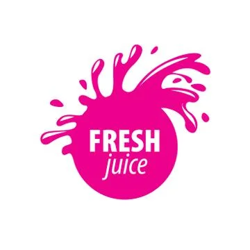 Juice splash vector sign 스톡 일러스트