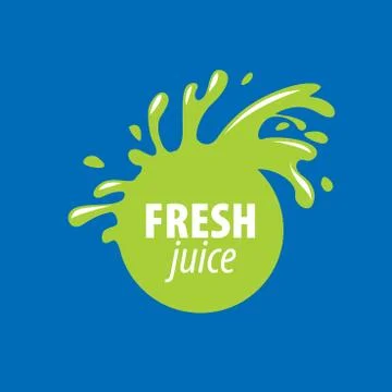 Juice splash vector sign Stock Illustration