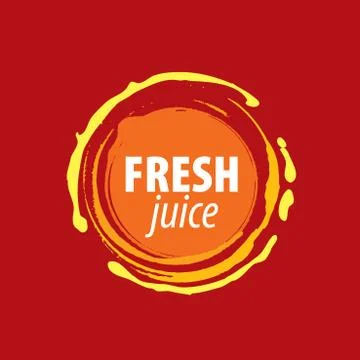 Juice splash vector sign Stock Illustration