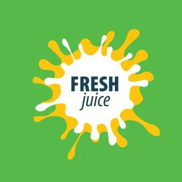 Juice splash vector sign Stock Illustration