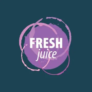 Juice splash vector sign Stock Illustration