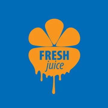 Juice splash vector sign Stock Illustration