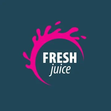 Juice splash vector sign Stock Illustration