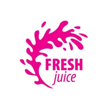 Juice splash vector sign Stock Illustration