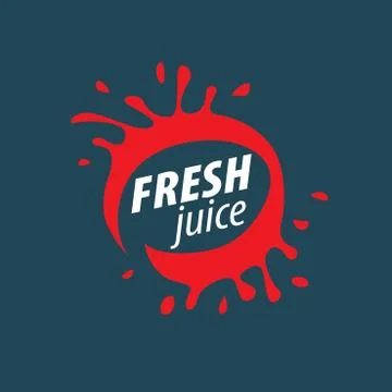 Juice splash vector sign Stock Illustration