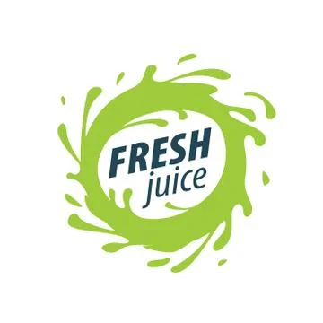 Juice splash vector sign Stock Illustration