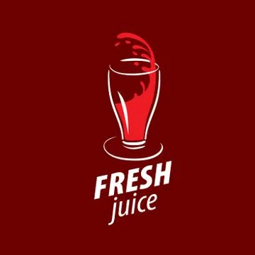 Juice splash vector sign Stock Illustration