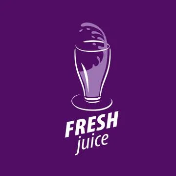 Juice splash vector sign Stock Illustration