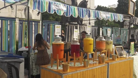 Juice stand Stock Footage 291555962