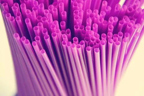 Juice straws abstract background for bars Stock Photos