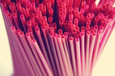 Juice straws abstract background for bars Stock Photos