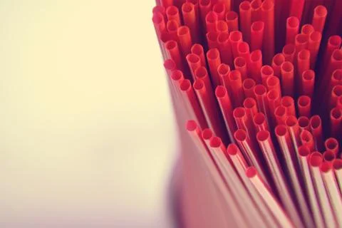 Juice straws abstract background for bars Stock Photos