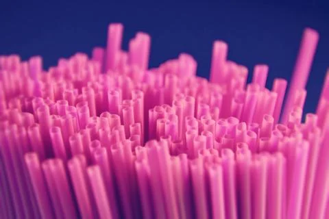 Juice straws abstract background for bars Stock Photos