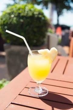 Juice on a table Stock Photos