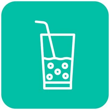 Juice Vector Icon Design Illustration Stock Illustration