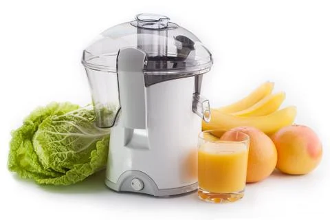 Juicer machine isolated on white background Stock Photos