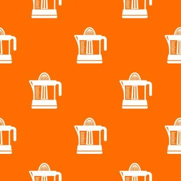 Juicer pattern vector orange Stock Illustration