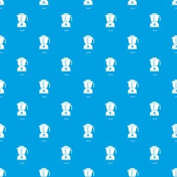 Juicer pattern vector seamless blue Stock Illustration