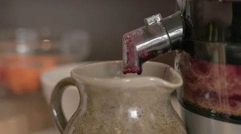 Juicing Fruit and Vegetables Stock Footage 45596491