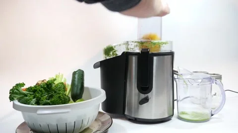 Juicing, Juicer, Juice Extractor Stock Footage 48585503