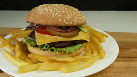 Juicy burger Stock Footage 241820246