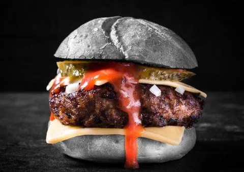 Juicy burger Stock Photos