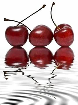 Juicy cherries. Stock Photos