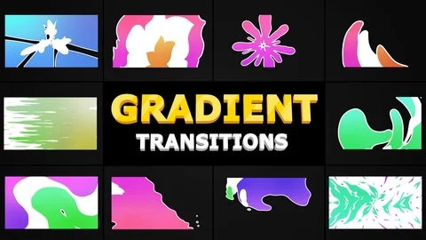 Juicy Colorful Transitions Stockmateriaal After Effects