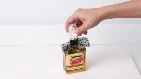 Juicy Couture Bouttle of Perfume Stock Footage 195479289